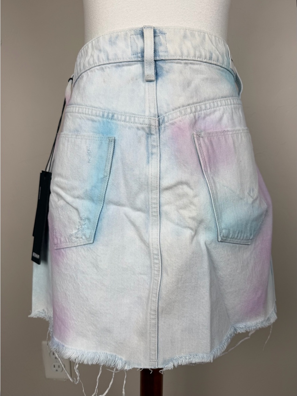 Hudson Jeans The Viper Tie Dye Mini Skirt Size:  30 - Picture 7 of 15